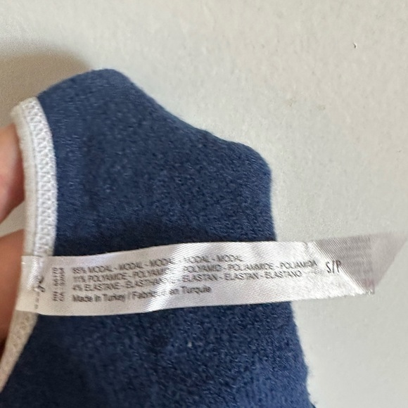 Urban Outfitters Out From Under Navy Blue Stretchy Ribbed Comfy Sports Bra - Picture 6 of 6